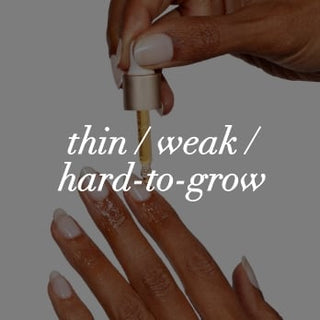 thin / weak/ hard to grow