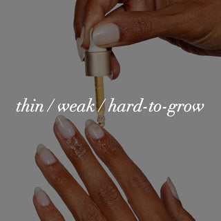 thin / weak/ hard to grow