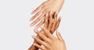 hands with healthy manicured nails